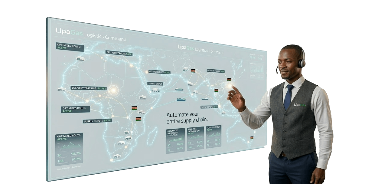 Transitioning from legacy logistics to the Lipagas automated supply chain platform.